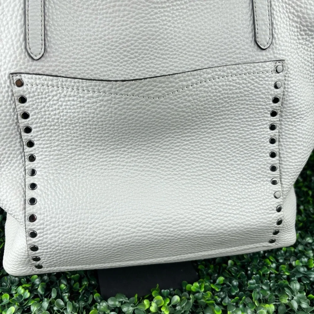REBECCA MINKOFF Pebbled Gray Tote Bag